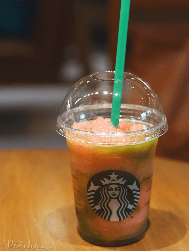 Ultra Caramel Coffee Sphere Frappuccino & Watermelon and Lychee Aloe